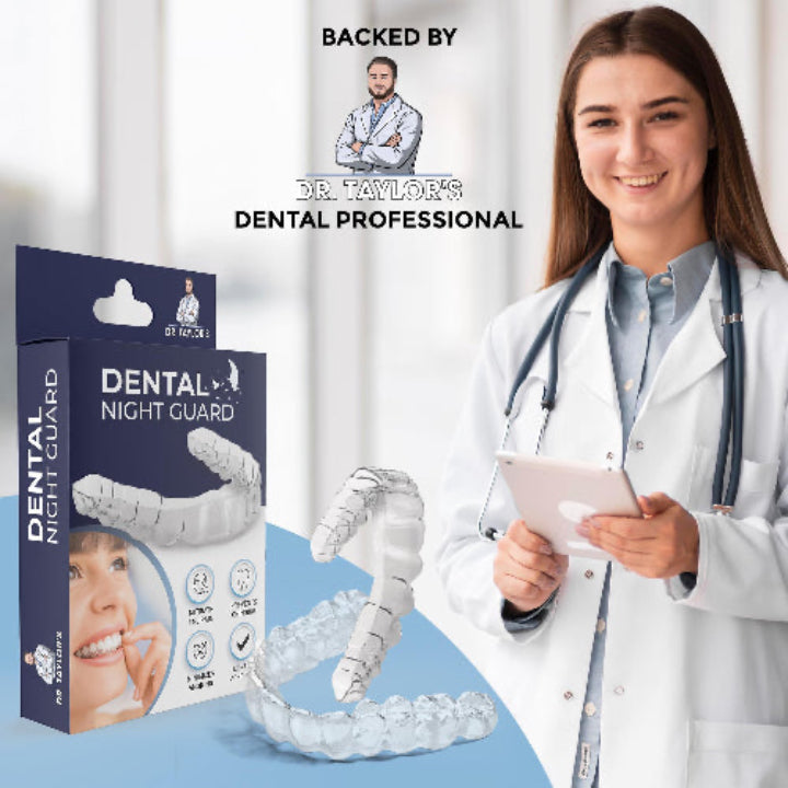 Dr. Taylor’s Dental Night Guard for Teeth Grinding, TMJ Relief – Dentist Designed Mouth Guard for Bruxism, Clenching, Jaw Pain – Custom Fit, Comfortable, BPA-Free – for Men & Women