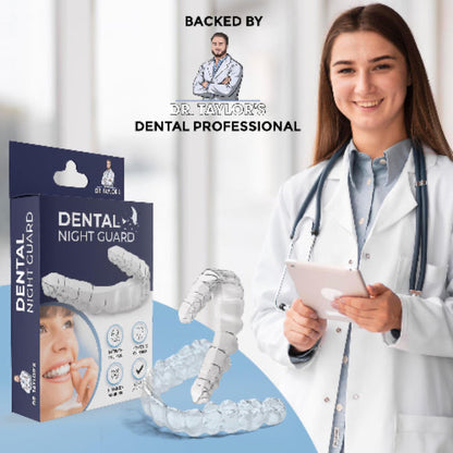 Dr. Taylor’s Dental Night Guard for Teeth Grinding, TMJ Relief – Dentist Designed Mouth Guard for Bruxism, Clenching, Jaw Pain – Custom Fit, Comfortable, BPA-Free – for Men & Women
